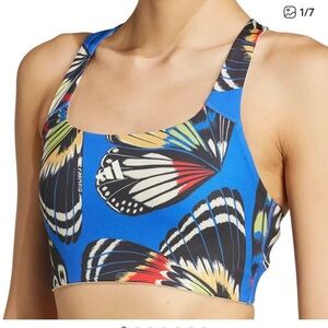 NWT Farm Rio X Nike  Butterfly Print Sports Bra